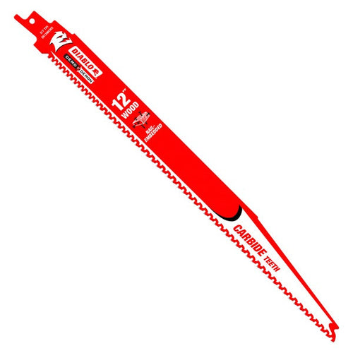 Load image into Gallery viewer, Diablo DS1206CWS3 12 in. Demo Demon Carbide Recip Blade for Nail-Embedded Wood (3-Pack)
