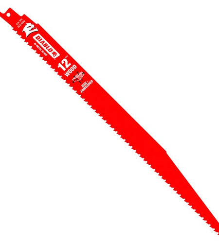 Diablo DS1212BW5 12 in. Bi-Metal Recip Blade for Nail-Embedded Wood (5-Pack)