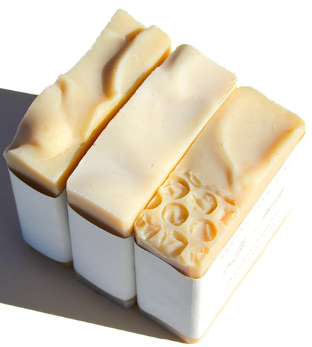 Fragrance Free Handmade Tallow + Goat Milk Soap Bar Trio