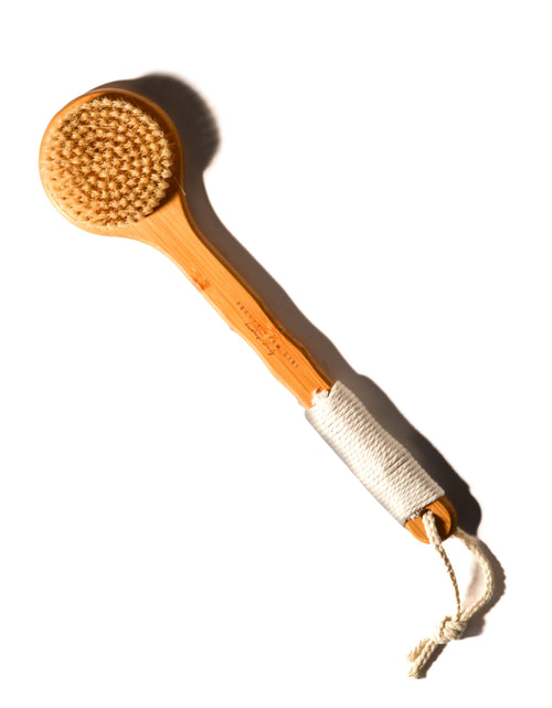Load image into Gallery viewer, Bamboo Exfoliating Dry Brush With Sisal Bristles
