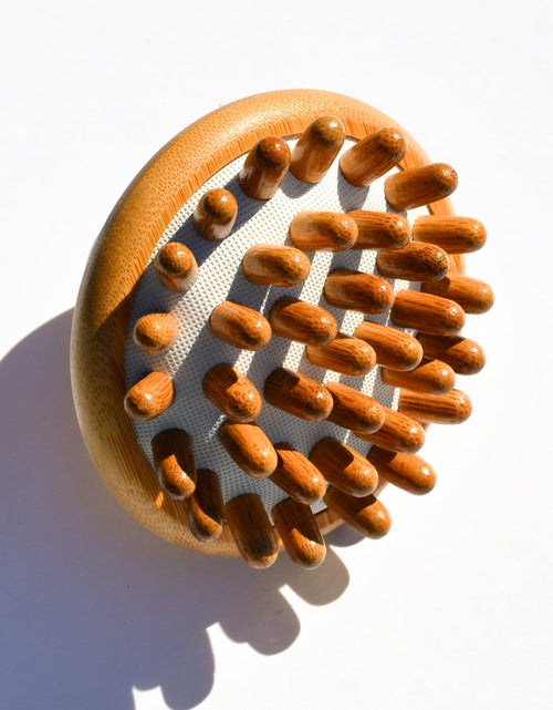 Load image into Gallery viewer, Bamboo Stimulating Scalp Massager
