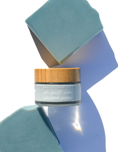 Load image into Gallery viewer, Blue Beauty Cream Facial Bar
