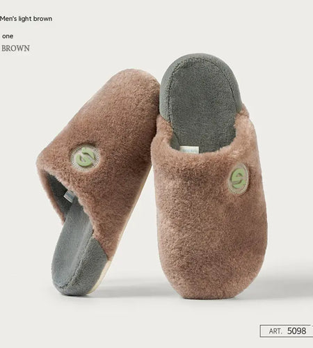 Women's Plush Cotton Slippers for Autumn and Winter
