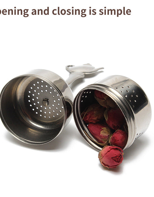 Load image into Gallery viewer, 304 Tea Filter With Handle Stainless Steel Tea Leak Creative Tea Ball Tea Infuser

