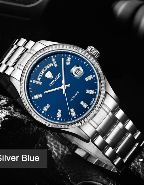 Load image into Gallery viewer, Tevise Men Luxury Golden Automatic Mechanical Watch Men Stainless steel Date Business Wristwatch Relogio Masculino

