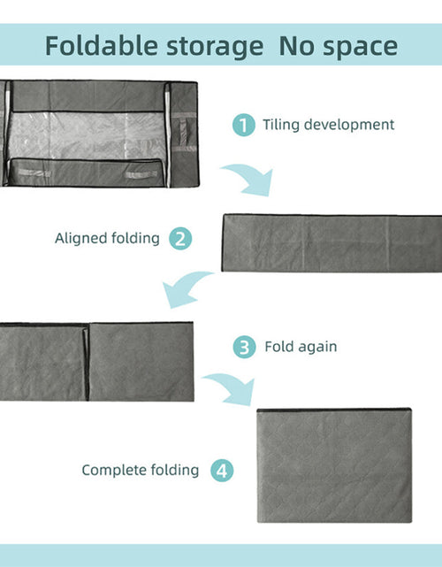 Load image into Gallery viewer, Under-Bed Storage Bag, 75L/40L - Portable Foldable Comforter &amp; Clothing Organizer, Large Capacity Dustproof Box
