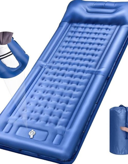 Load image into Gallery viewer, Outdoor thicken self-inflating camping mattress: ultralight, with built-in pump, ideal for travel, hiking, fishing.

