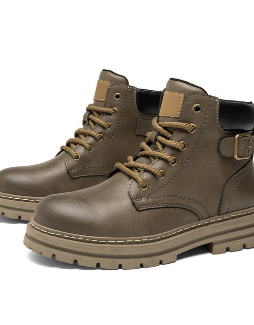 Load image into Gallery viewer, Martin boots autumn and winter retro high top men's workwear boots
