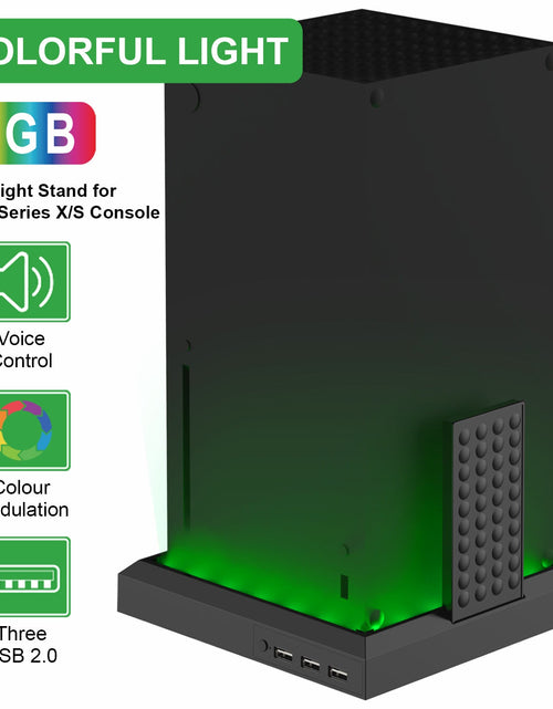 Load image into Gallery viewer, XBOX Series X/S controller, host, ambient lighting effect, RGB seven color luminous base, game peripheral accessories
