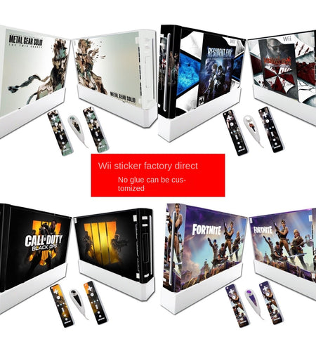 Wii Skin Sticker PVC Colorful Decal Game Sticker