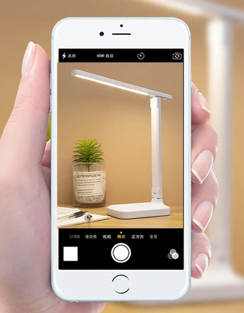 Load image into Gallery viewer, Eye protection desk lamp touch dimming color adjustment desk charging bedside LED reading desk lamp
