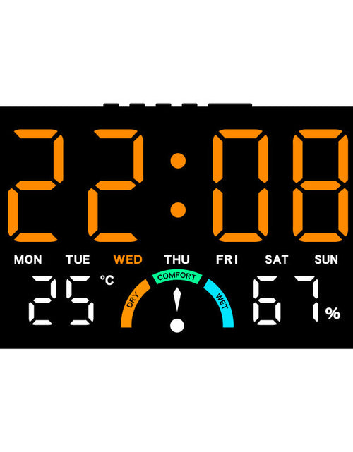 Load image into Gallery viewer, Digital Alarm Clock with Temperature &amp; Humidity Display, Dual Alarm, Snooze
