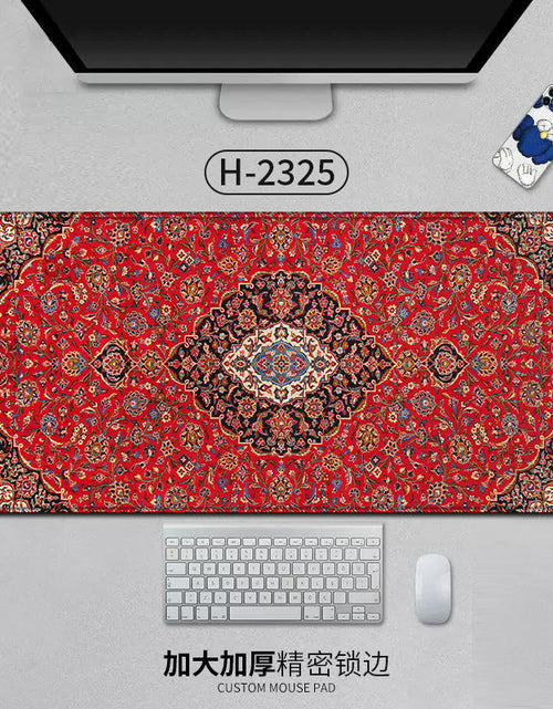 Load image into Gallery viewer, Large Persian Mouse Pad Office Carpet MousePad Natural Rubber Lockedge Anti Slip Desk Mat Laptop Office Game Accessories Pad
