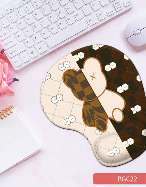 Load image into Gallery viewer, Silicone wrist mouse pad female comfortable computer soft non-slip hand rest pad thick non-slip wrist rest cute game pad
