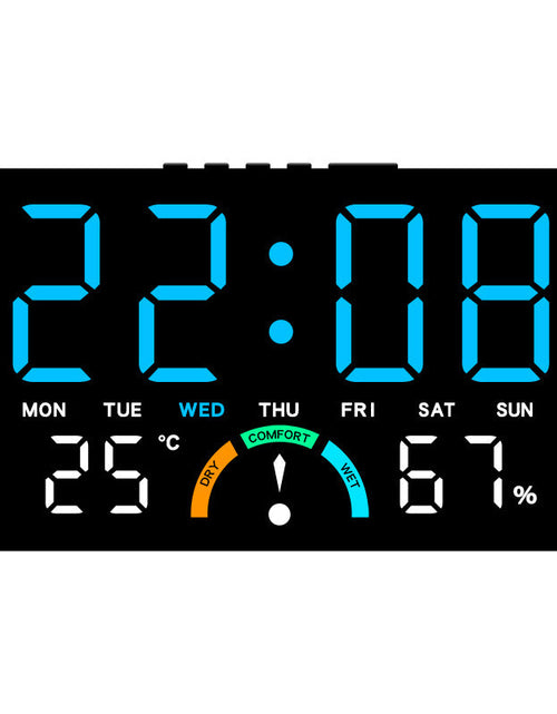 Load image into Gallery viewer, Digital Alarm Clock with Temperature &amp; Humidity Display, Dual Alarm, Snooze
