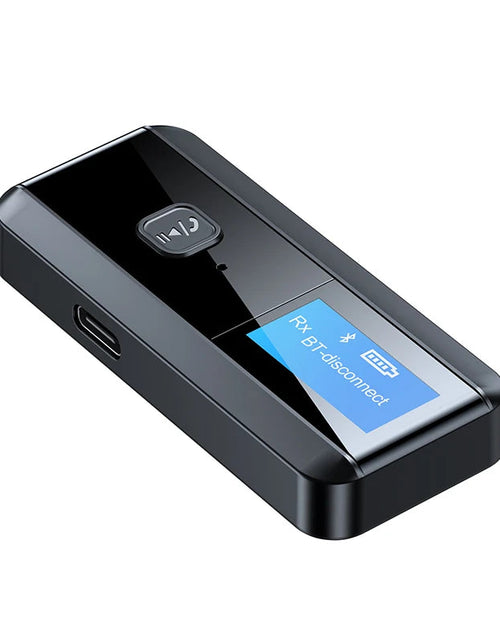 Load image into Gallery viewer, LCD display screen Bluetooth 5.0 receiver transmitter 2-in-1 audio adapter computer TV speaker
