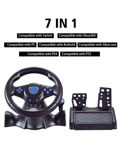 Load image into Gallery viewer, Suitable for Switch/Xbox One/360/PS4/PS2/PS3/PC racing games 7-in-1 steering wheel

