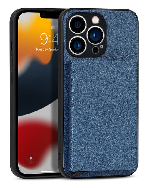 Load image into Gallery viewer, Suitable for iPhone 14 PROMAX plug-in phone case  Apple 11 aluminum alloy wallet phone case IP13 protective case
