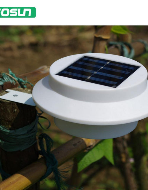 Load image into Gallery viewer, 3 leds light sensor control Solar Powered Fence Gutter Solar Lights, Outdoor Security Solar Lamps
