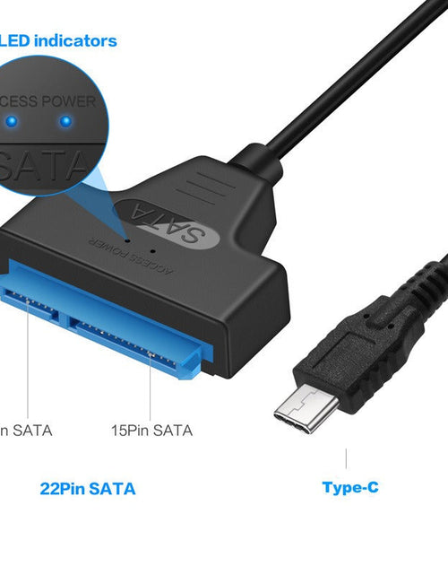 Load image into Gallery viewer, Type-C to SATA 2.5-inch portable hard drive converter with easy drive cable
