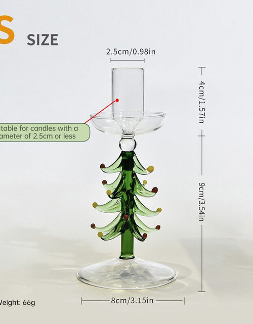 Load image into Gallery viewer, Nordic Borosilicate Glass Candle Holder, Christmas Tree Tabletop Decor for Home
