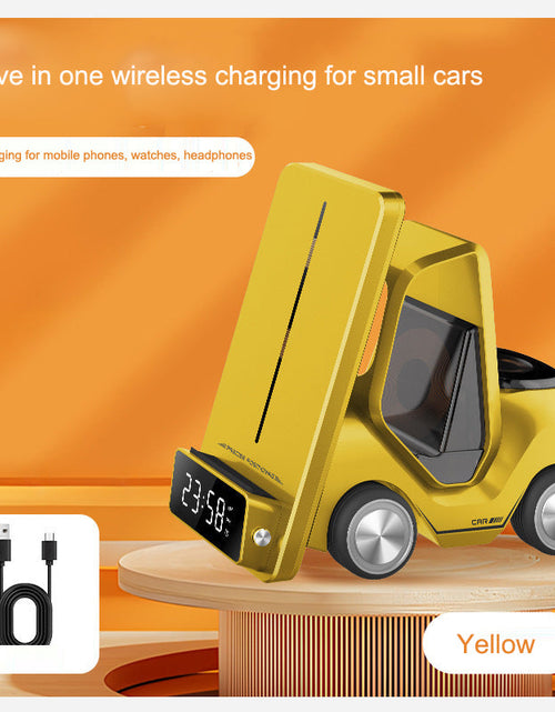 Load image into Gallery viewer, Wireless Chaarger Stand 5 In 1 Alarm Clock For IPhone 15 14 13 12 Pro Max 8 X XS XR iWatch 8 7 6 5 Airpods Fast Charging Station
