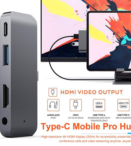 Type-c splitter switch game console mobile phone computer HD usb c suitable for ipad four-in-one expansion dock