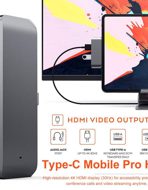 Load image into Gallery viewer, Type-c splitter switch game console mobile phone computer HD usb c suitable for ipad four-in-one expansion dock
