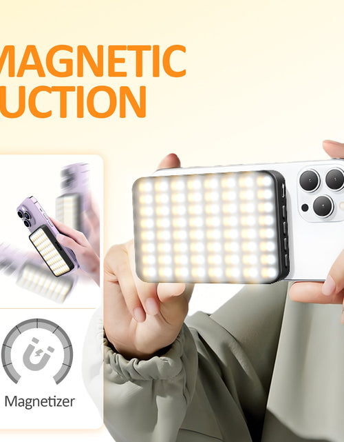 Load image into Gallery viewer, Magnetic fill light LED video conference phone fill light camera photography live broadcast photography pocket light
