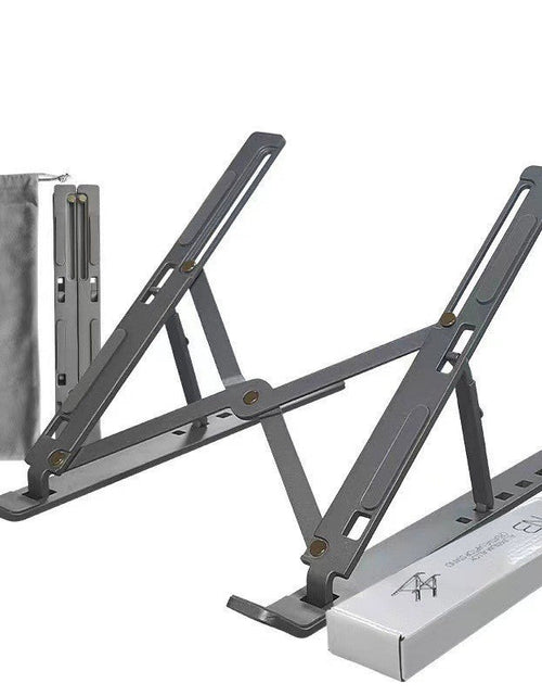 Load image into Gallery viewer, Notebook Stand Foldable Portable Base Cooling Pad High Bracket Aluminum Alloy Desktop Stable Computer Holder
