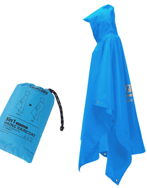 Load image into Gallery viewer, 3 - in - 1 Waterproof Rain Poncho for Outdoor Use: Motorcycle, Camping, Hiking &amp; Travel
