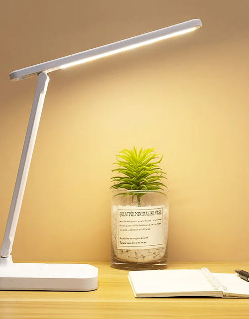 Load image into Gallery viewer, Eye protection desk lamp touch dimming color adjustment desk charging bedside LED reading desk lamp

