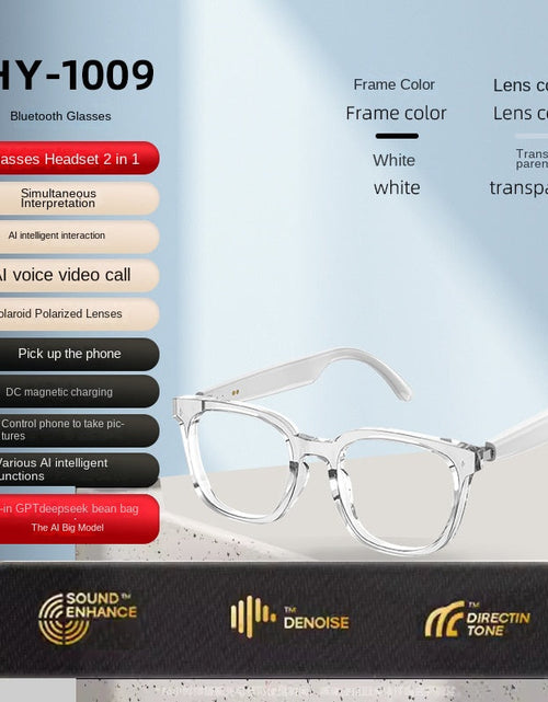 Load image into Gallery viewer, Bluetooth Smart AI Sunglasses Multi functional Real time Translation Headphones Call Listening to Music
