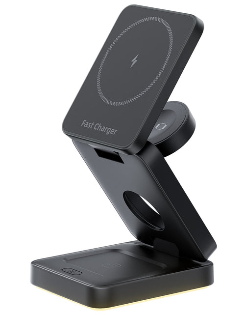 Load image into Gallery viewer, 3 in 1 Wireless Charger Magnetic Foldable Charger For iphone charger power Adapter Charging Stand &amp; Holder

