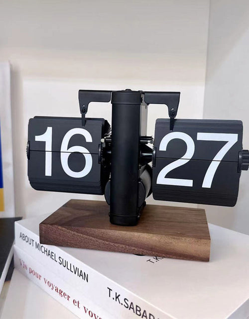 Load image into Gallery viewer, Retro flip digital clock, battery - powered mechanical clock for home &amp; office decor
