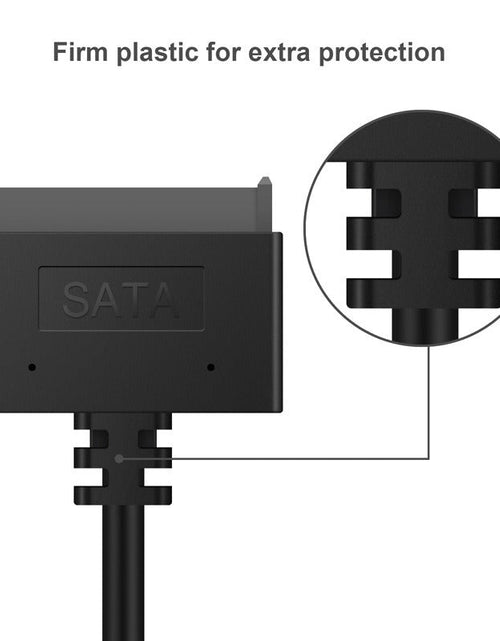 Load image into Gallery viewer, SATA Easy Drive Cable USB 3.0 Computer Hard Disk Data Cable SATA7+15P to USB 3.0 Adapter Cable
