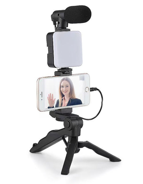 Load image into Gallery viewer, Desktop Beauty Leg Pocket Fill Light with Microphone Set Single Reflex Conference Lamp Handheld Photography with Microphone
