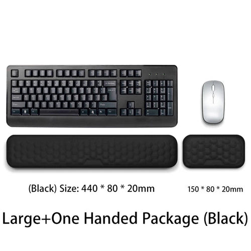 Load image into Gallery viewer, Keyboard mouse wrist rest ergonomic office typing protect relax wrist memory foam mouse pad computer notebook mouse pad
