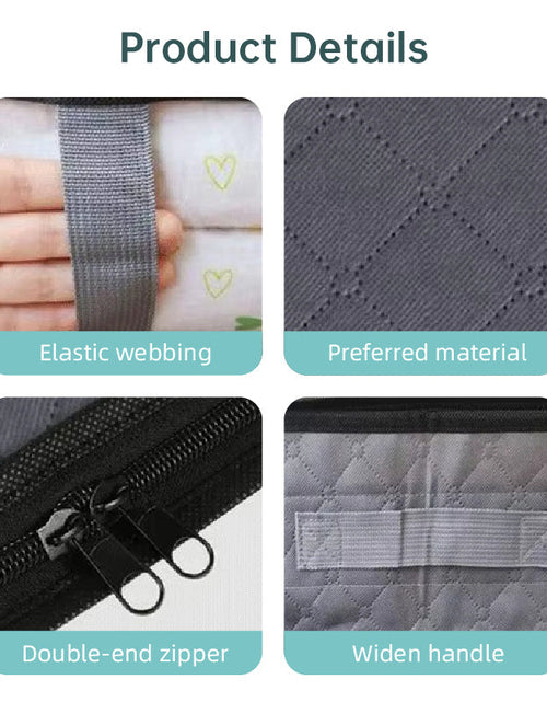 Load image into Gallery viewer, Under-Bed Storage Bag, 75L/40L - Portable Foldable Comforter &amp; Clothing Organizer, Large Capacity Dustproof Box
