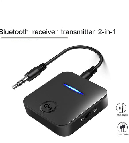 Bluetooth audio receiver transmitter adapter, MIC 2-in-1 car speaker