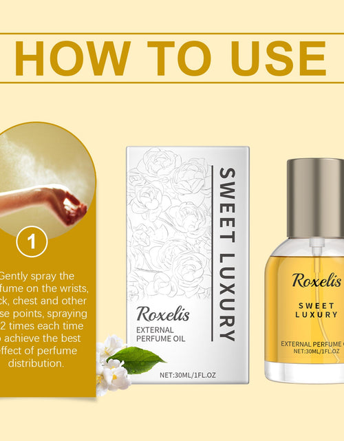 Load image into Gallery viewer, Roxelis Saffron Jasmine Inspired Perfume, Natural Fresh Lasting Fragrance Jasmine Perfume Spray
