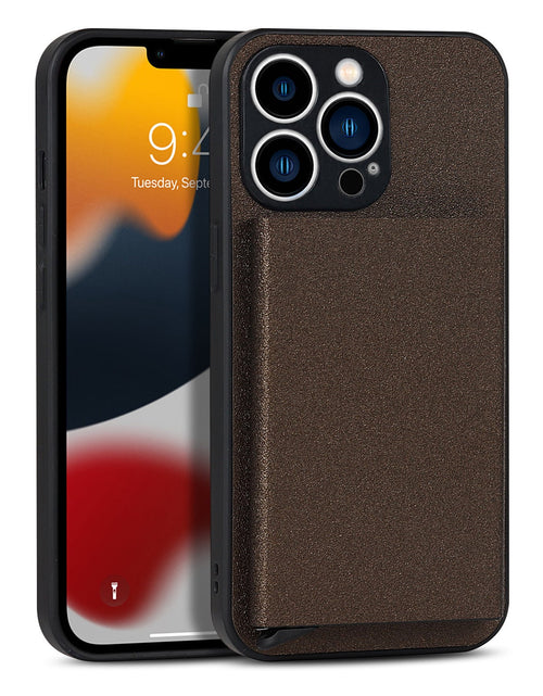 Load image into Gallery viewer, Suitable for iPhone 14 PROMAX plug-in phone case  Apple 11 aluminum alloy wallet phone case IP13 protective case
