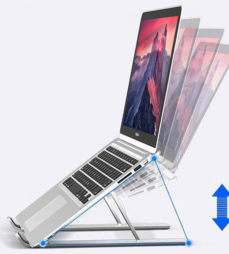 Notebook Stand Foldable Portable Base Cooling Pad High Bracket Aluminum Alloy Desktop Stable Computer Holder