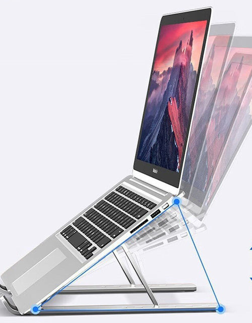 Load image into Gallery viewer, Notebook Stand Foldable Portable Base Cooling Pad High Bracket Aluminum Alloy Desktop Stable Computer Holder
