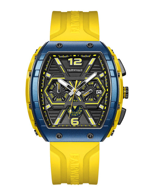 Load image into Gallery viewer, Men's multi-functional cool three eye shaking sonic explosive casual quartz wristwatch
