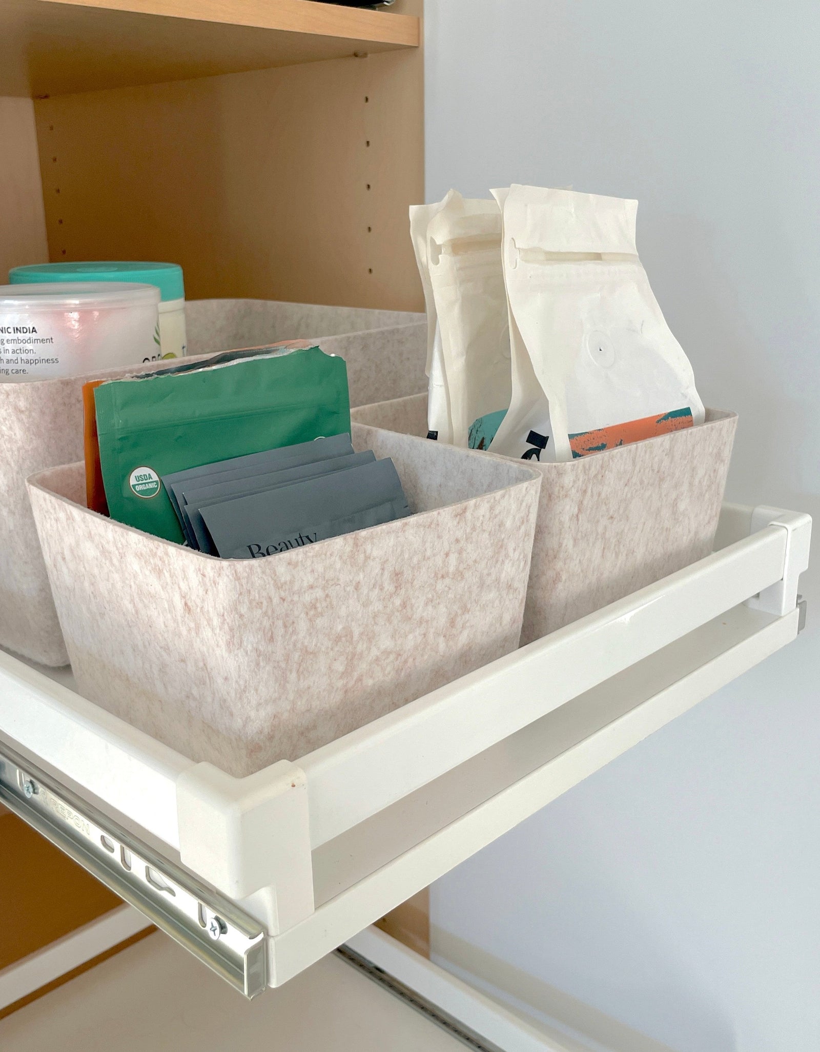 The Sculpted Bin - Petite with Lid | Set of 3