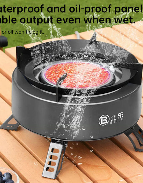 Load image into Gallery viewer, New Explorer 4000W infrared camping stove: portable, windproof, with electronic ignition for outdoor cooking.
