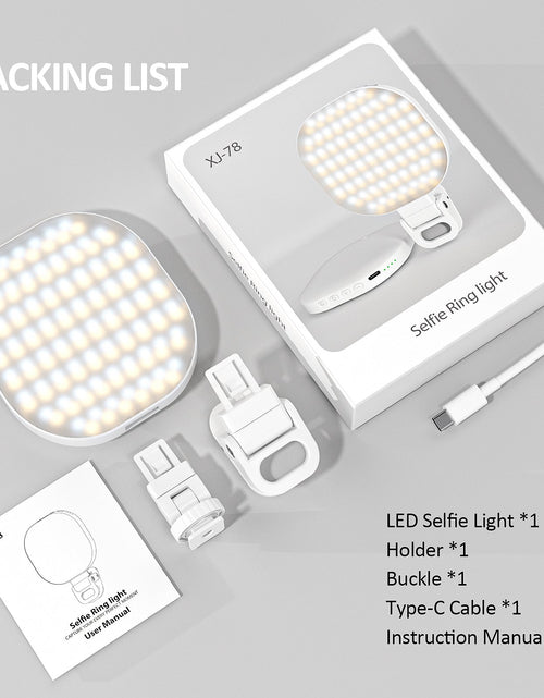 Load image into Gallery viewer, Mobile phone fill light, live broadcast ring light, computer laptop photography light, LED video conference fill light
