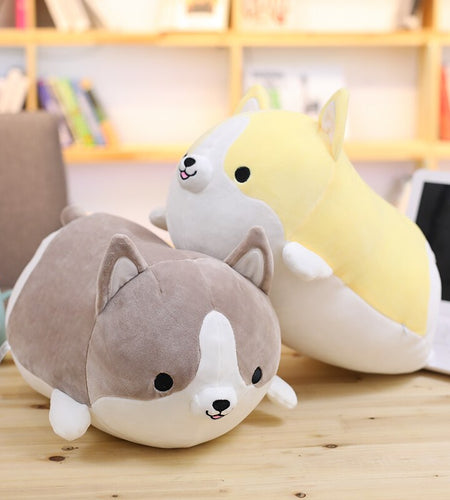 30/45/60cm Cute Corgi Dog Plush Toy Stuffed Soft Animal Cartoon Pillow Lovely Christmas Gift for Kids Kawaii Valentine Present