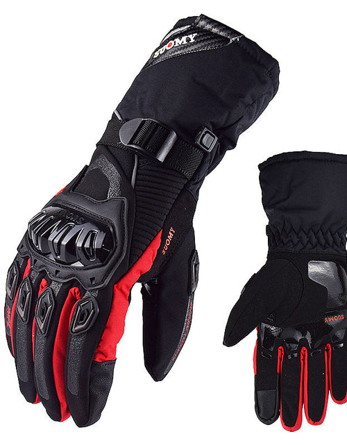 Load image into Gallery viewer, Motorcycle waterproof, windproof, warm winter touch-screen motorcycle riding gloves hand guards anti-fall thick long gloves
